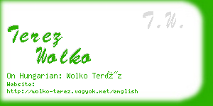 terez wolko business card